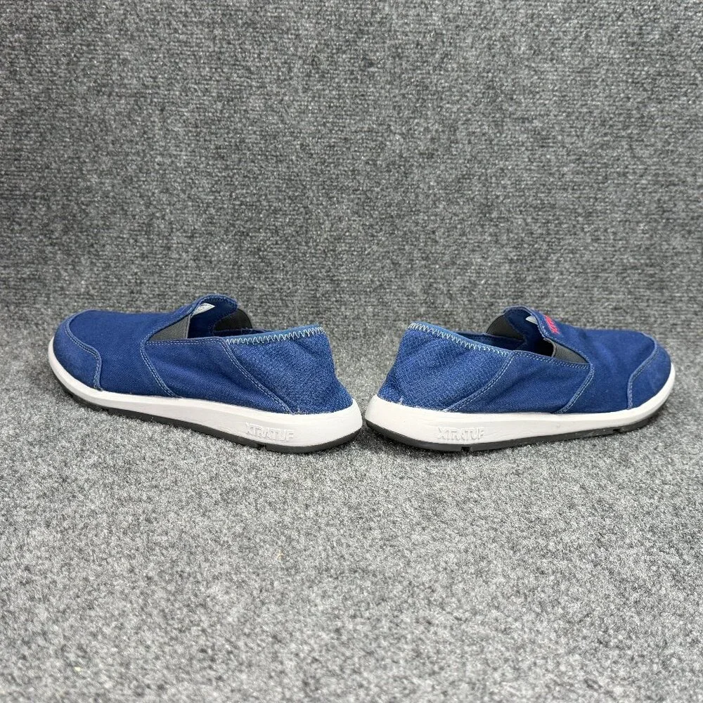 XtraTuf YellowTail Slip On Deck Shoes Men's Size‎ 8 Blue Canvas Convertible Heel